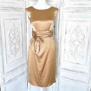 ABS by Allen Schwartz Gold Dress